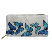 butterfly pattern fashion coin purse storage decoration moneybag gift for girl woman reusable zipper wallet
