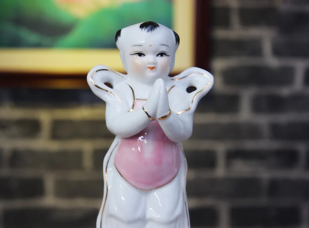 Пара-Оптовая фигурка Будды HOME SHOP Temple Пропичная FENG SHUI GUANYIN TONGZI горничная JIN TONG YU NV