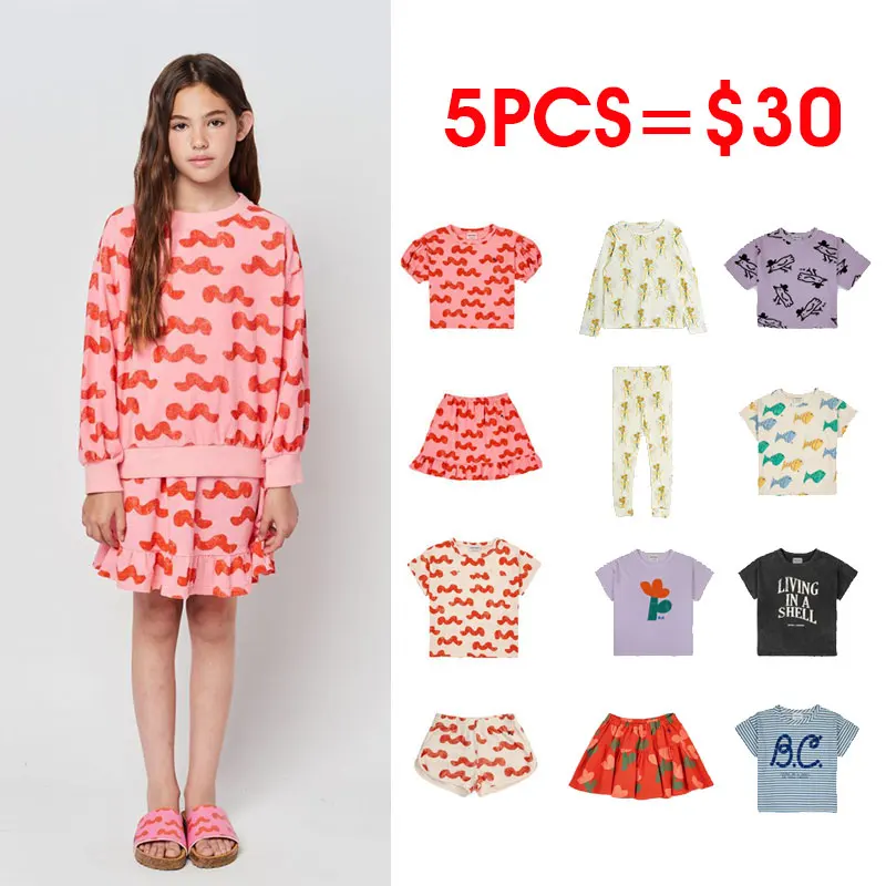 

Распродажа 2023 BC Wyn, летняя детская одежда, брюки для девочек, юбки, детские юбки, одежда, Топ