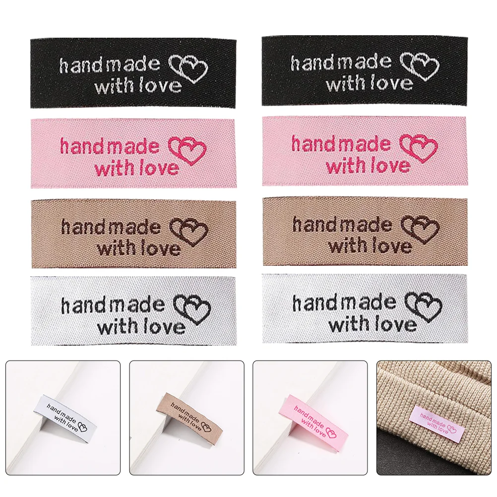 

Labels Tags Sewinglabel Cloth Clothes Love Diy Garments Collar Knitting Tag Crochetwoven Clothing Embossed Making Craft