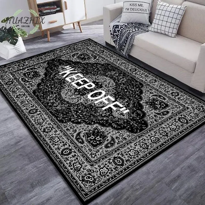

KEEP OFF Pattern Carpet for Living Room Bedroom Area Rugs Play Letter Game Floor Mats Anime Outdoor Doormat Hoom Decoration