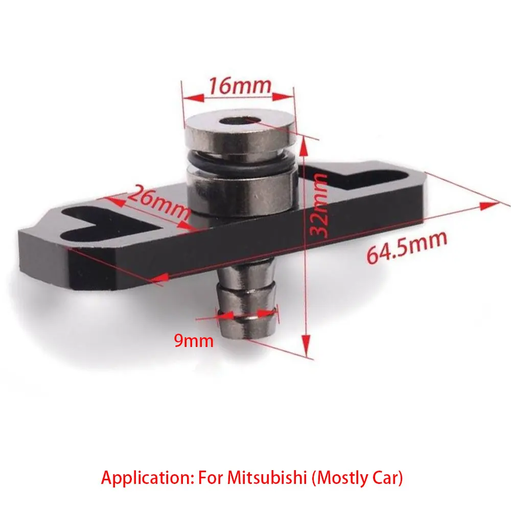 

1 шт. адаптер регулятора подачи топлива турбо для автомобиля с фитингами для Honda Nissan /Mitsubishi /Toyota черный алюминиевый сплав