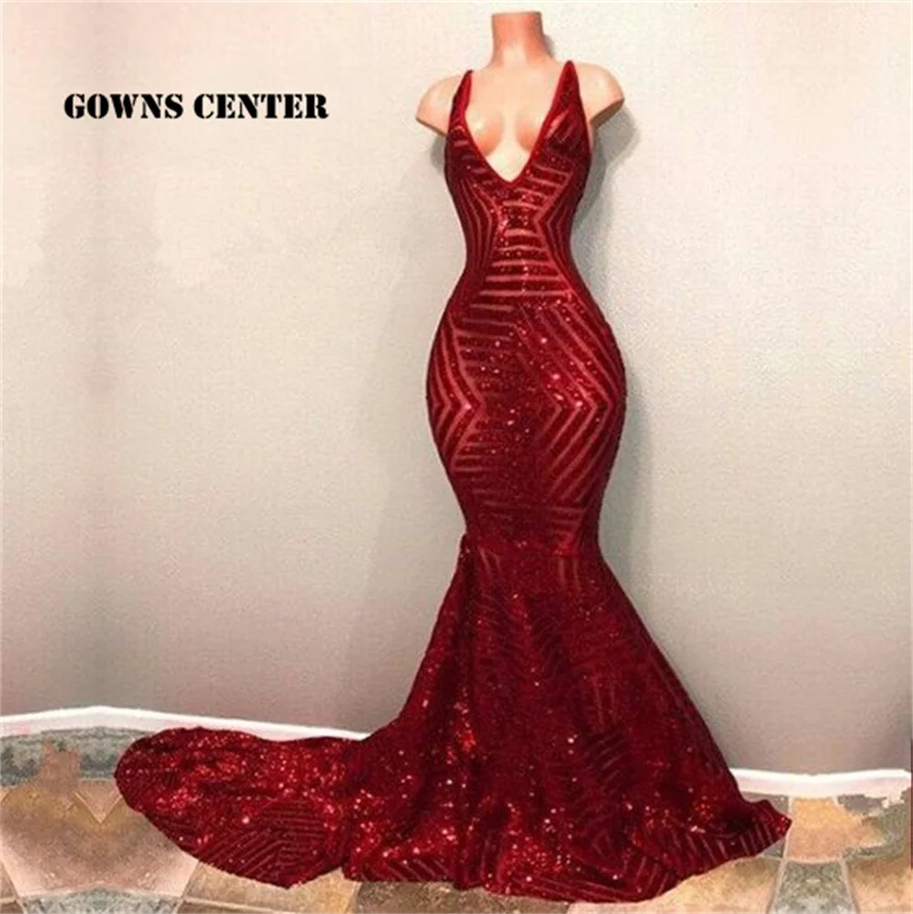 

Sequined Lace Prom Dresses 2022 Evening Gowns Sparkly Special Occasion Dress Mermaid Party Gown For Black Girls avondjurken