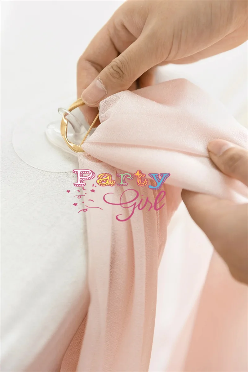 Шифоновые скатерти для стола 10 футов 2 шт. цвета слоновой кости