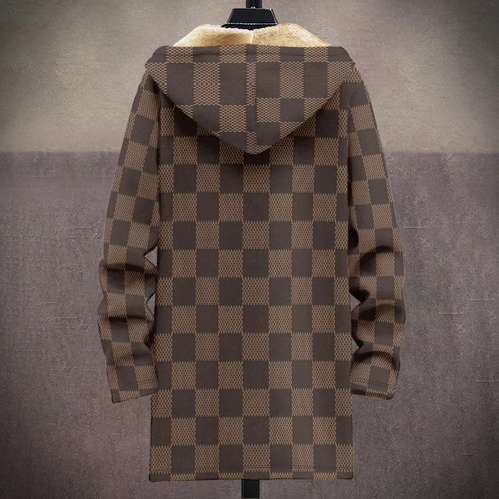 Мужские кардиганы пальто сетчатый решетчатый узор художественная графика