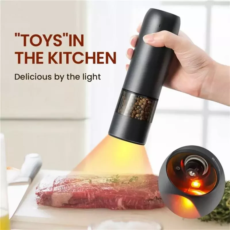 

Salt Pepper Grinder USB Charge Spice Mill Grinder Adjustable Coarseness Pepper Mill Grinder For Kitchen Accessories