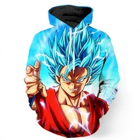hot new anime hoodies men and women pullovers goku novelty print 3d hooded sweatshirts sports fashion top