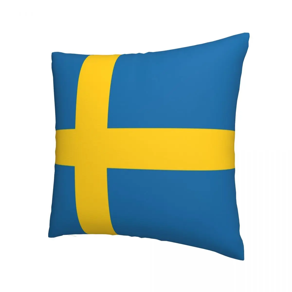 

Swedish Flag Pillowcase Printed Fabric Cushion Cover Decoration Country Pillow Case Cover Home Square 45X45cm