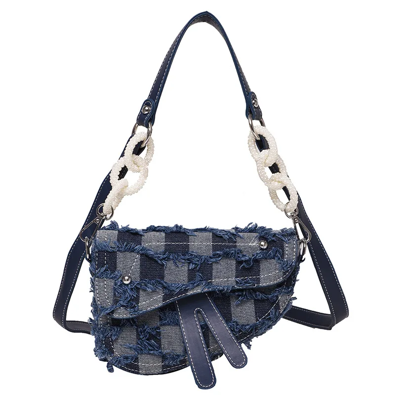 

Сумки на плечо для женщин, роскошные модные дизайнерские нагрудные сумочки из ткани и кожи с жемчугом, в стиле маджонг, слинг