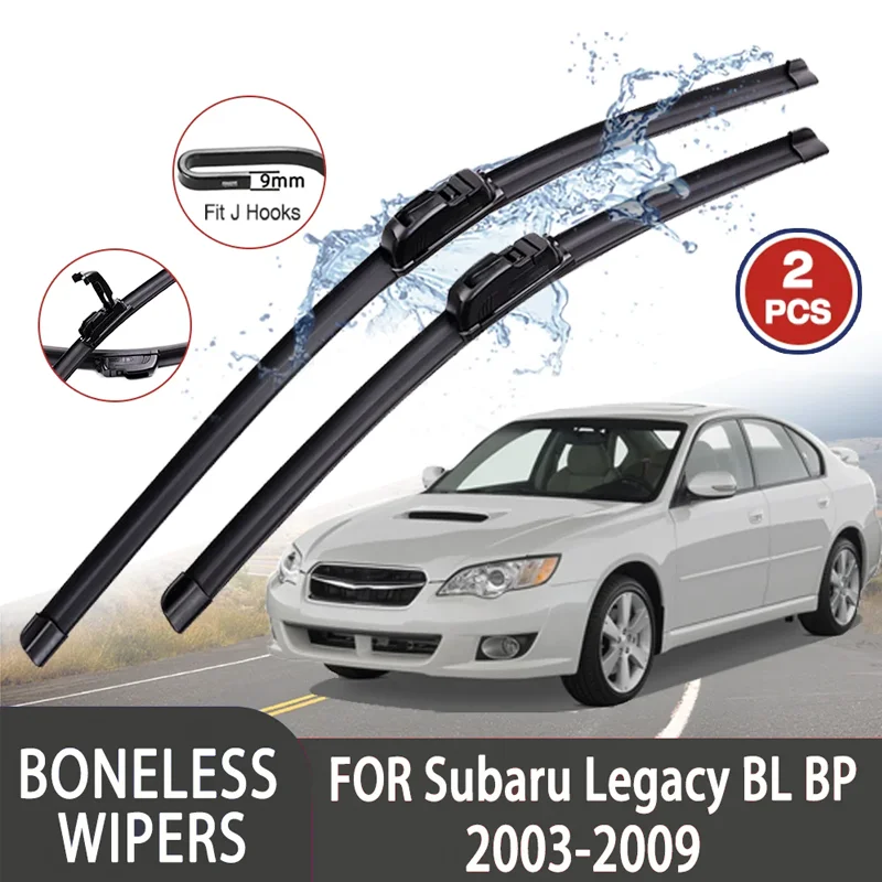 Фото Высокое качество премиум-класса для Subaru Legacy BL BP 2003-2009, автомобильный U-образный мягкий резиновый стеклоочиститель без костей - HD, тихий, прочный, 24 
