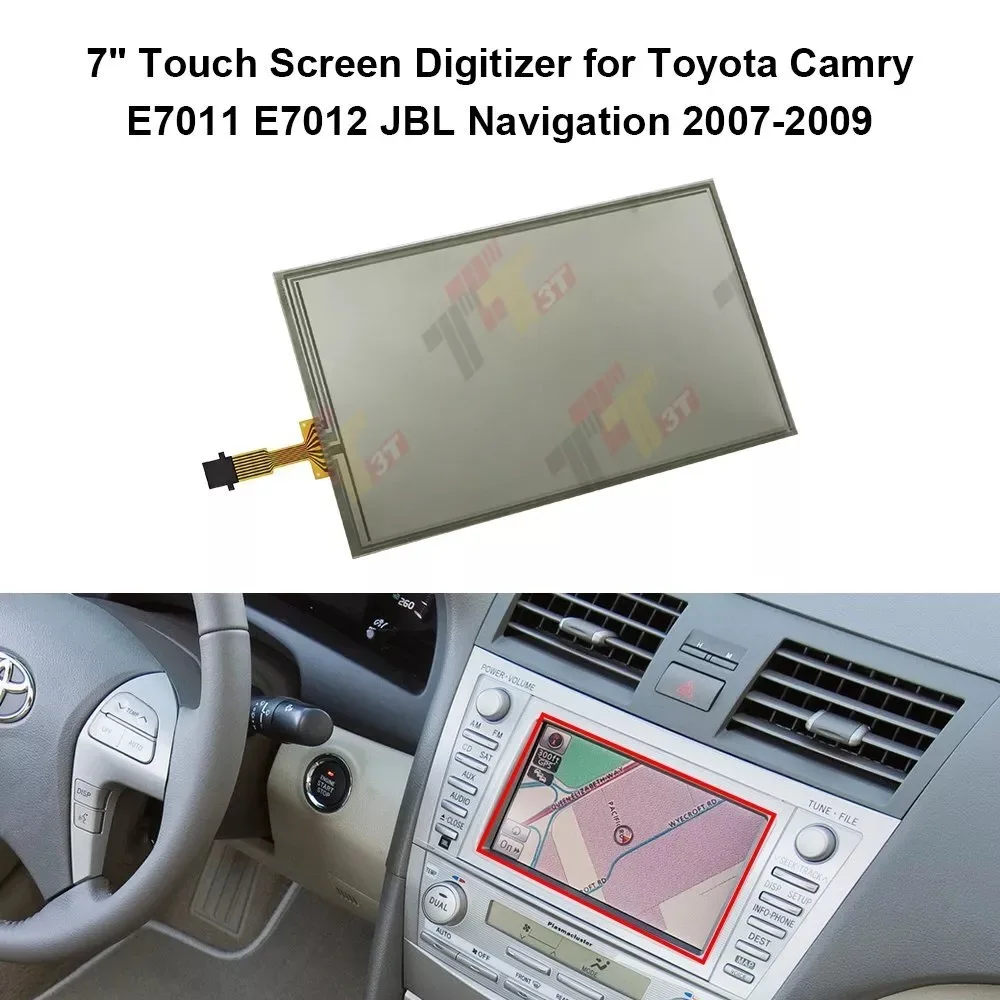 Дигитайзер сенсорного экрана 7 дюймов для Toyota Camry JBL E7011 E7012 Navi LQ070T5GA01/GC01