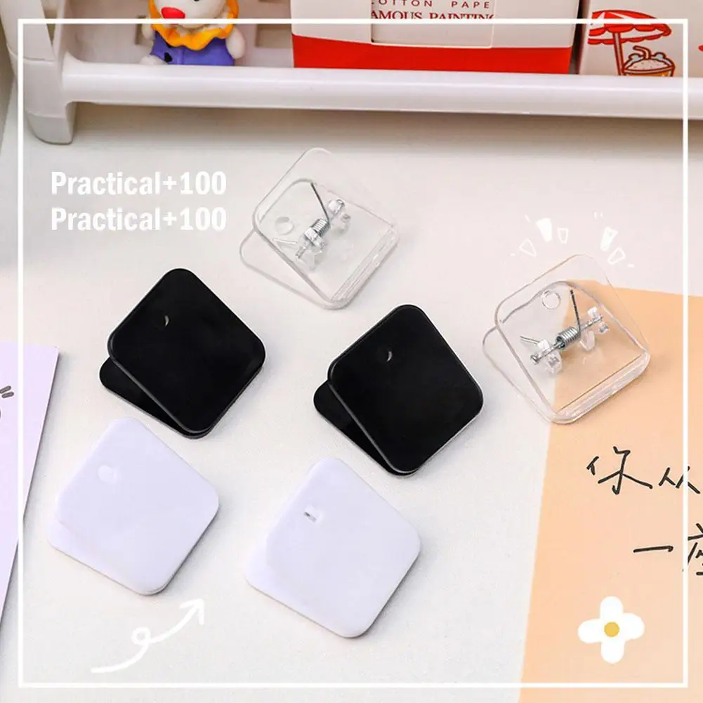 

Hanging Clips Paper Binder Clips Office Stationary Sealing Bill Clothesline Paper 5/10pc Clips Food Laundry Bag Transparent Clip