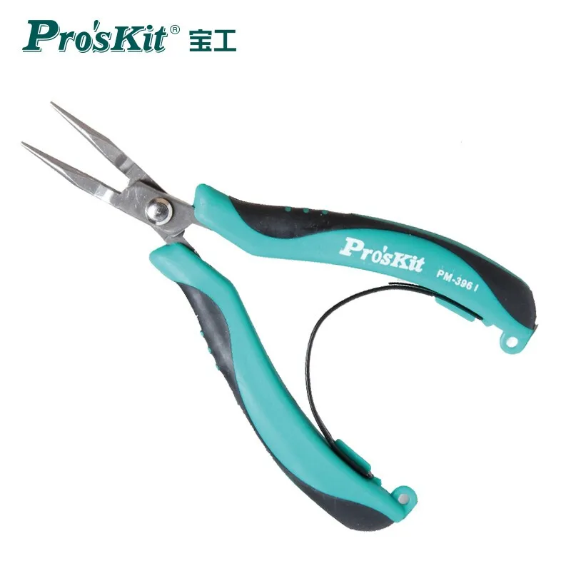 

PM-396I Pro'sKit Original Stainless Steel AISI420 Bent Nose Plier Wire Wrapping Beading Jewelry Wire Wrapping