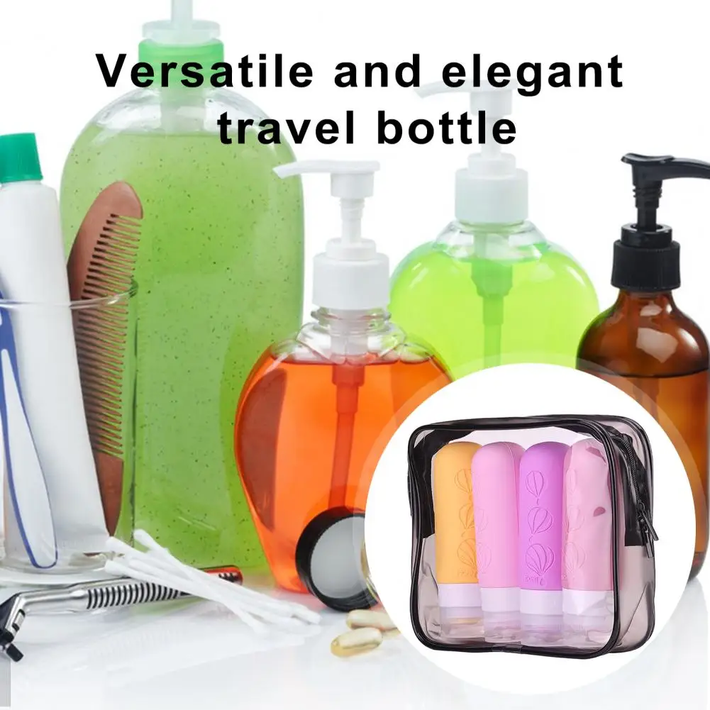 

Refillable Squeeze Tube for Toiletries Leak-proof Silicone Travel Bottle Set for Toiletries Condiments 90ml Squeeze Tube