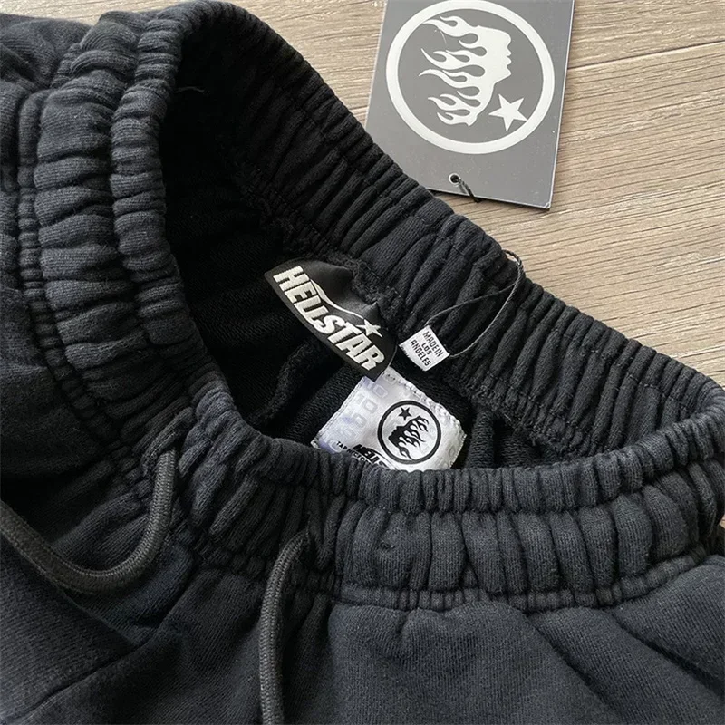 24ss Хип-хоп Спортивные шорты Flame для женщин Лучшее качество Негабаритные потертые