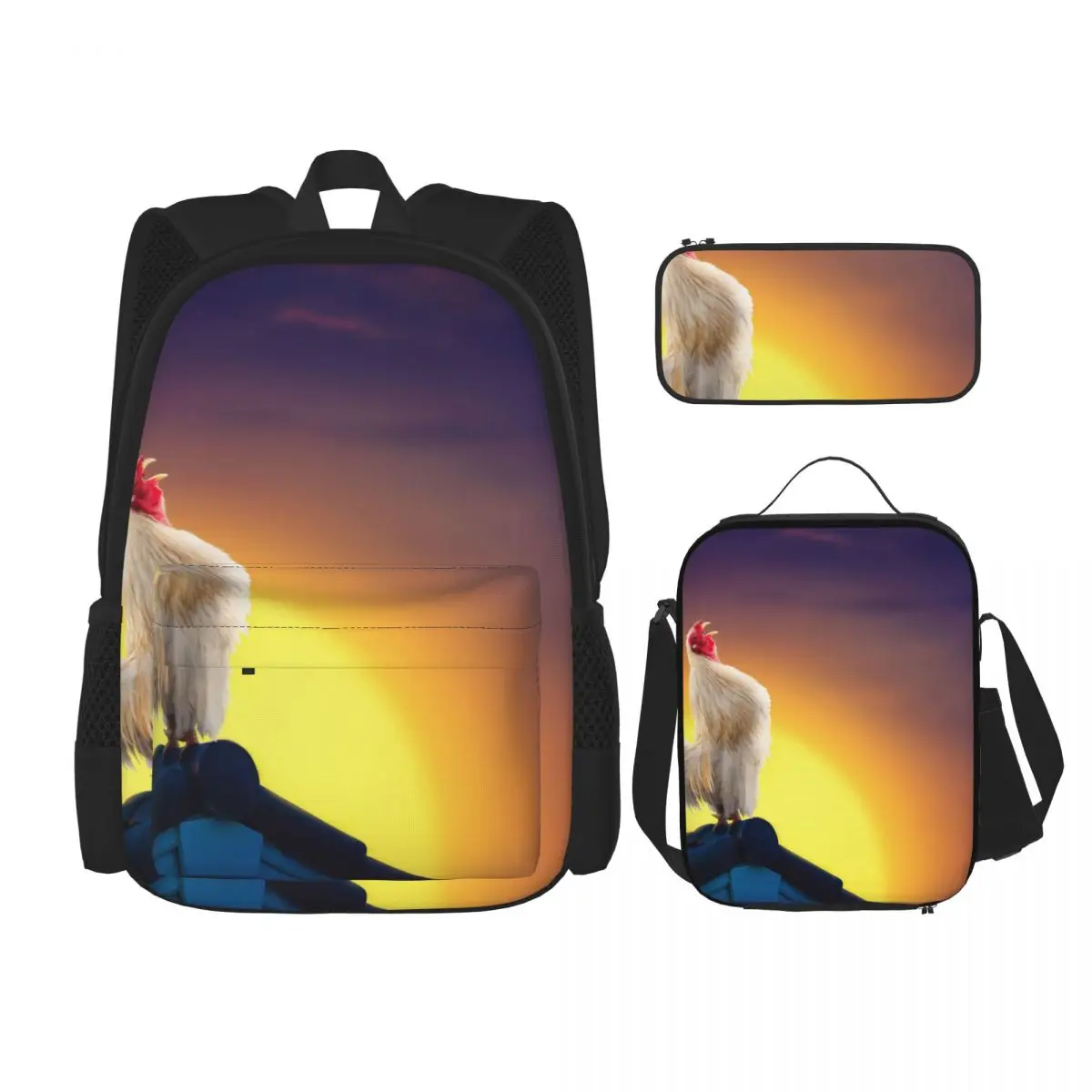 

Рюкзак 3 шт./компл. с чехлом-карандашом, Ланчбокс, детские школьные сумки для мальчиков и девочек, сумки для подростков