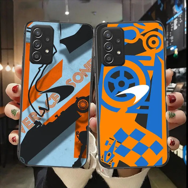 

McLaren Sports Car Phone Case For Samsung Galaxy A13 A52 A53 A73 A32 A51 A22 A12 A20e A50 A21 A72 A70 S 4G 5G Luxury Black Cover