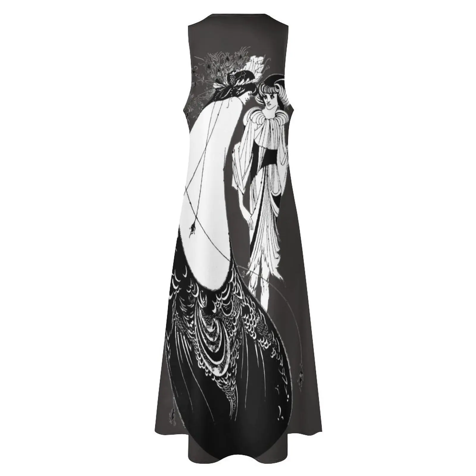 HD. Юбка павлина из Salomé от Aubrey Beardsley Long Dress женское платье одежда для женщин Женское