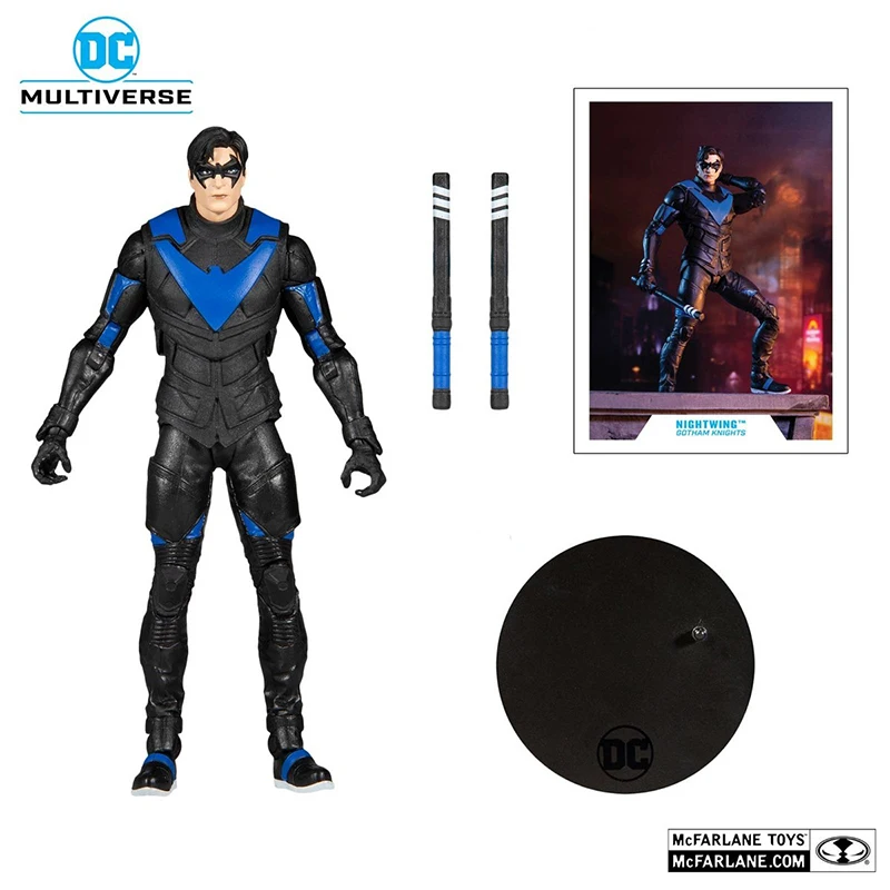 

Игрушки McFarlane DC Multiverse 7-дюймовая экшн-фигурка рыцарей Готэм, модель, украшение, коллекционная игрушка, подарок на день рождения