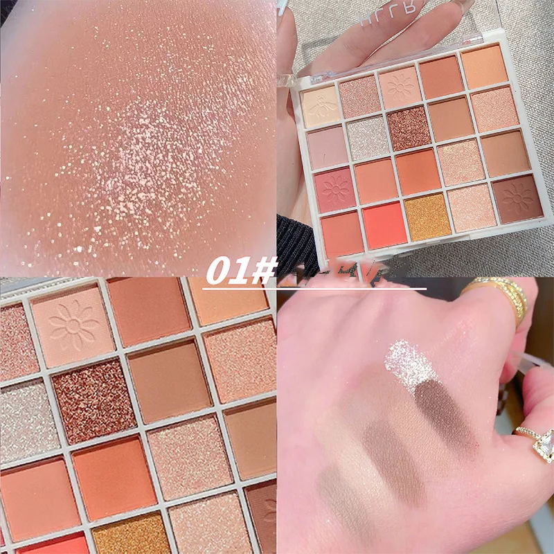 

Gliter for Eye Shadow Pearly Earth Color Shiny Eye Shadow Palette Waterproof Nude Matte 20 Colors Eye Pigments Makeup Cosmetic