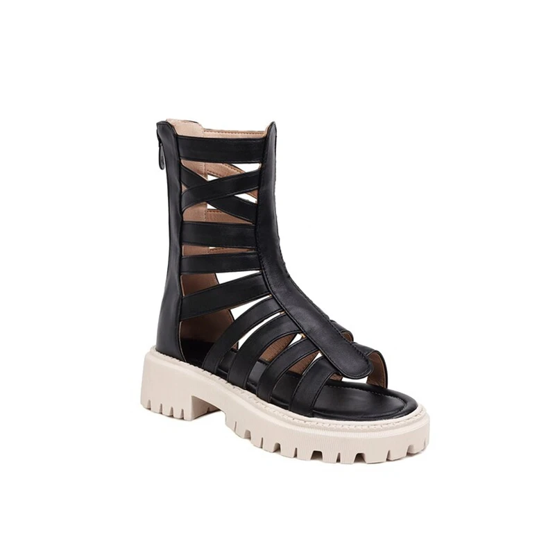 BLXQPYT сандалии для женщин 2022 модные летние сетчатые сапоги девочек и студентов на