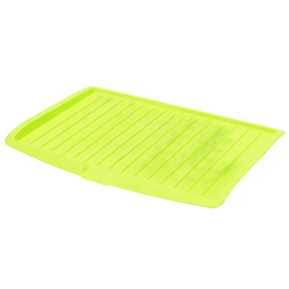 

Dish Drainer Drip Tray Plate Cutlery Holder Kitchen Sink Rack (Green)