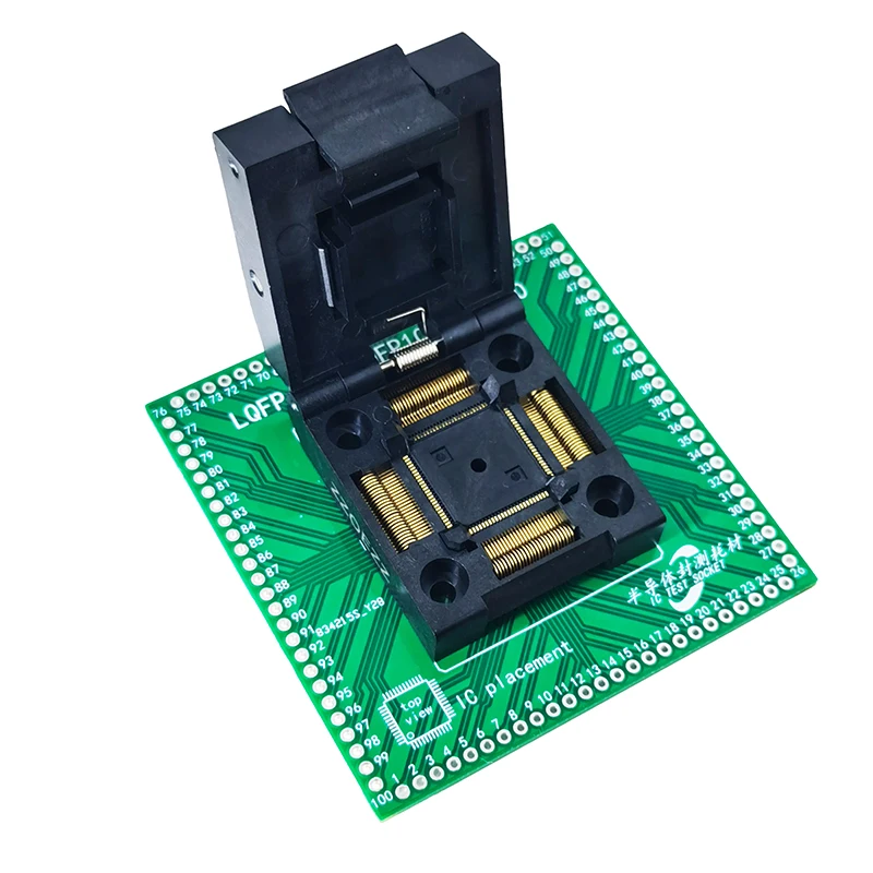 TQFP LQFP QFP100 сиденье для сжигания SMT32 MCU раскладушка чтение и запись