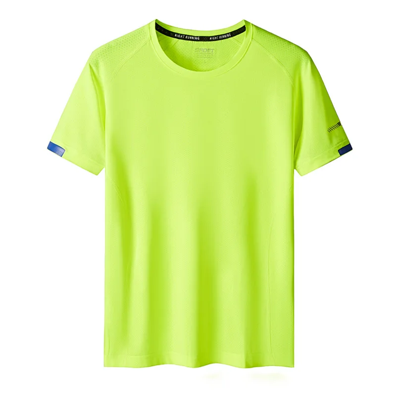

2022 Summer Outdoor Large Quick Drying Short Sleeve T-shirt Men's Sports T-shirt Men Tshirts Casual Short Tees O-Neck Tops