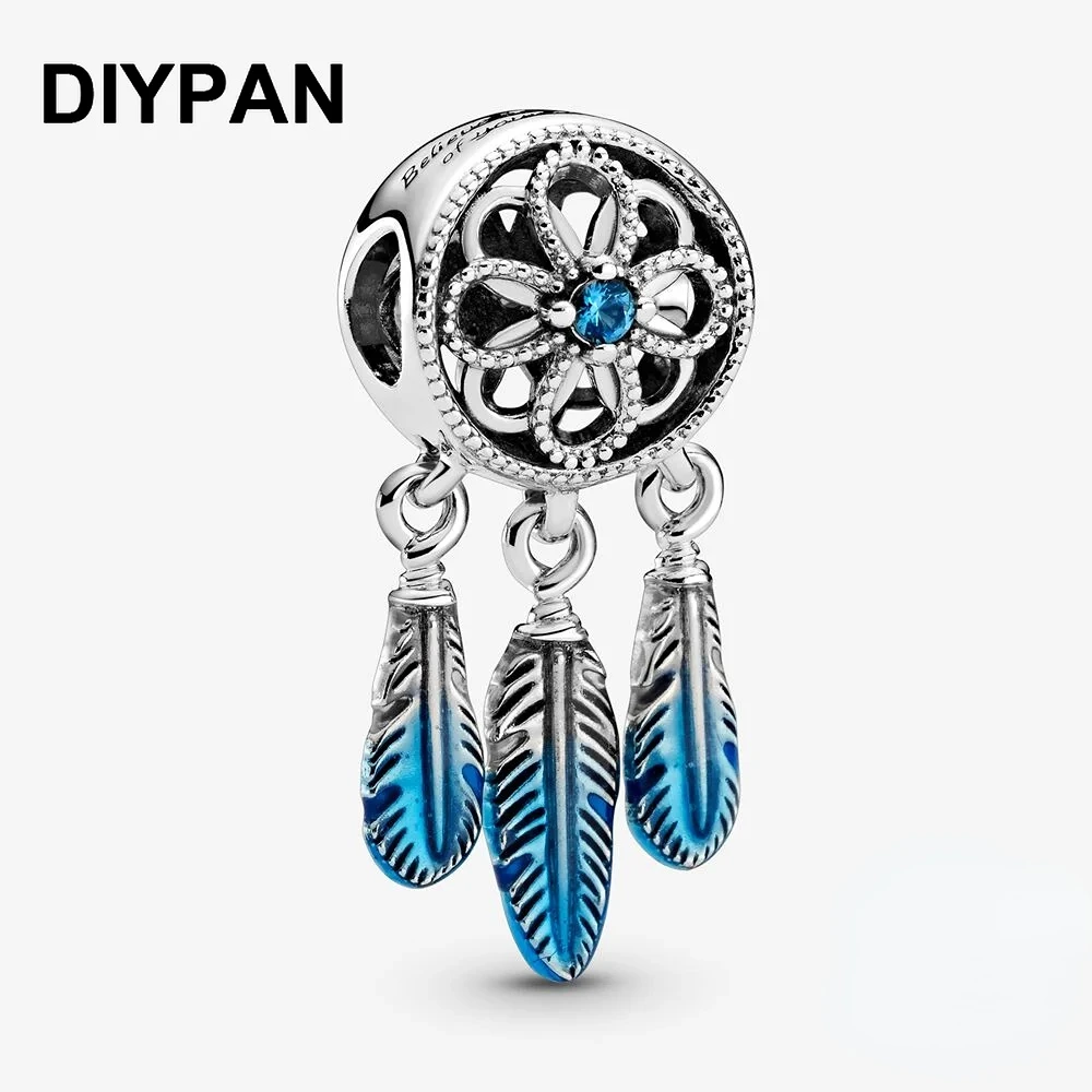 

Подвеска «Ловец снов» синего цвета для браслета Pandora