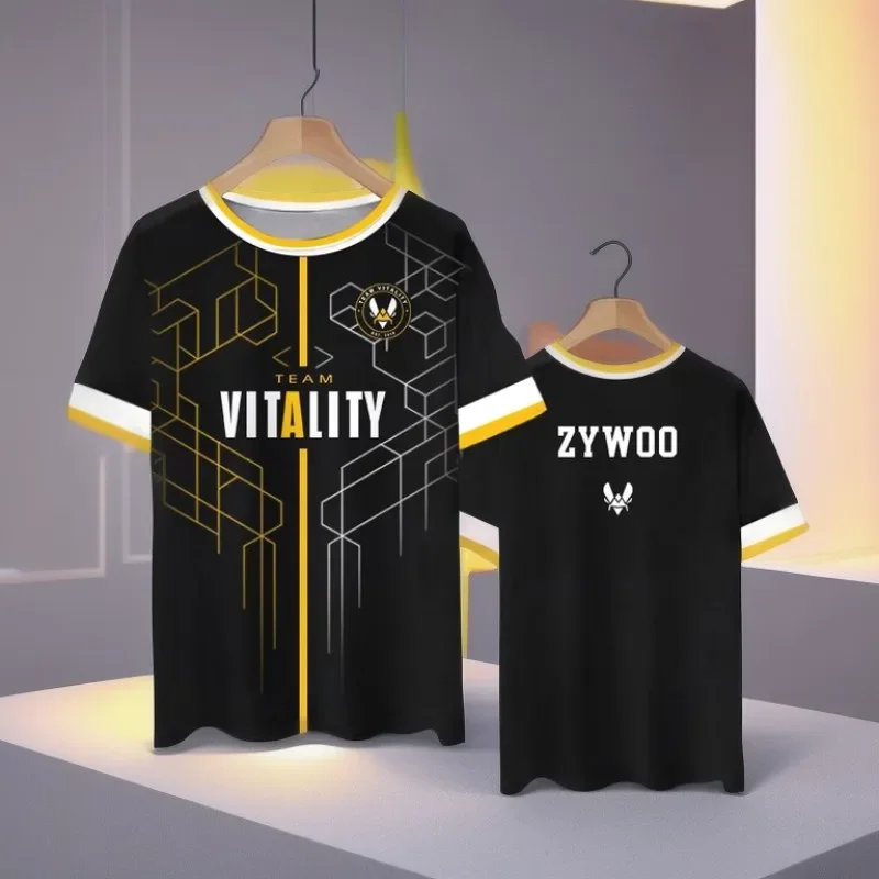 Футболка France Vitality Esports Game Zywoo CSGO для женщин и мужчин большие топы с 3D принтом