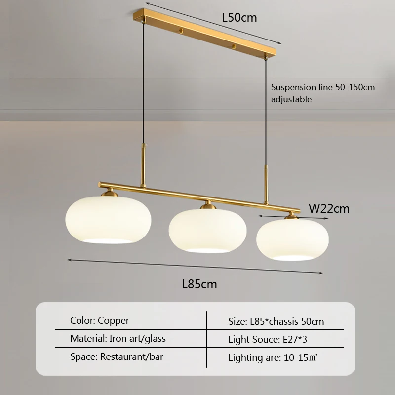 

Подвесной светильник HomeLover Persimmon Nordic 3-головной