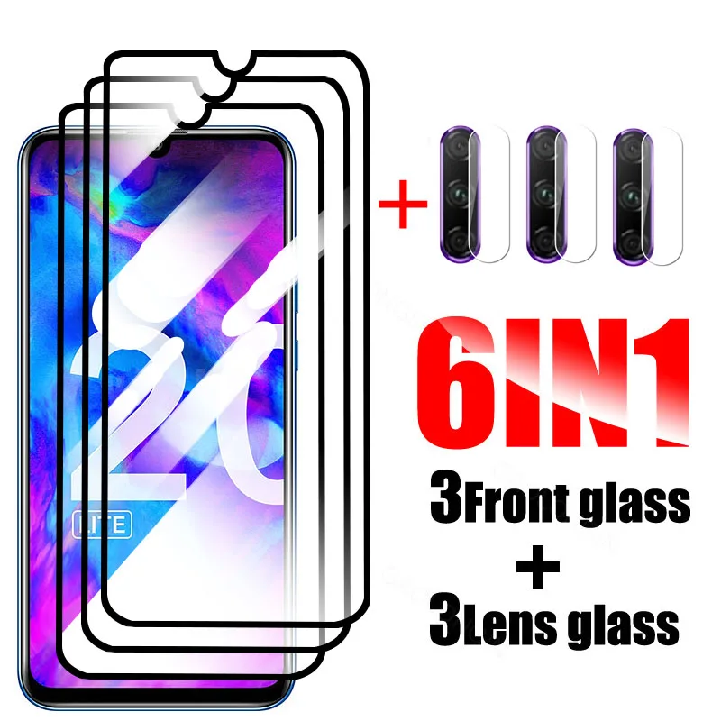 

20lite onor glass on honor 20 lite protective Glass hawei honor 20 lite honor20 light MAR-LX1H 6.15 screen protector tempered