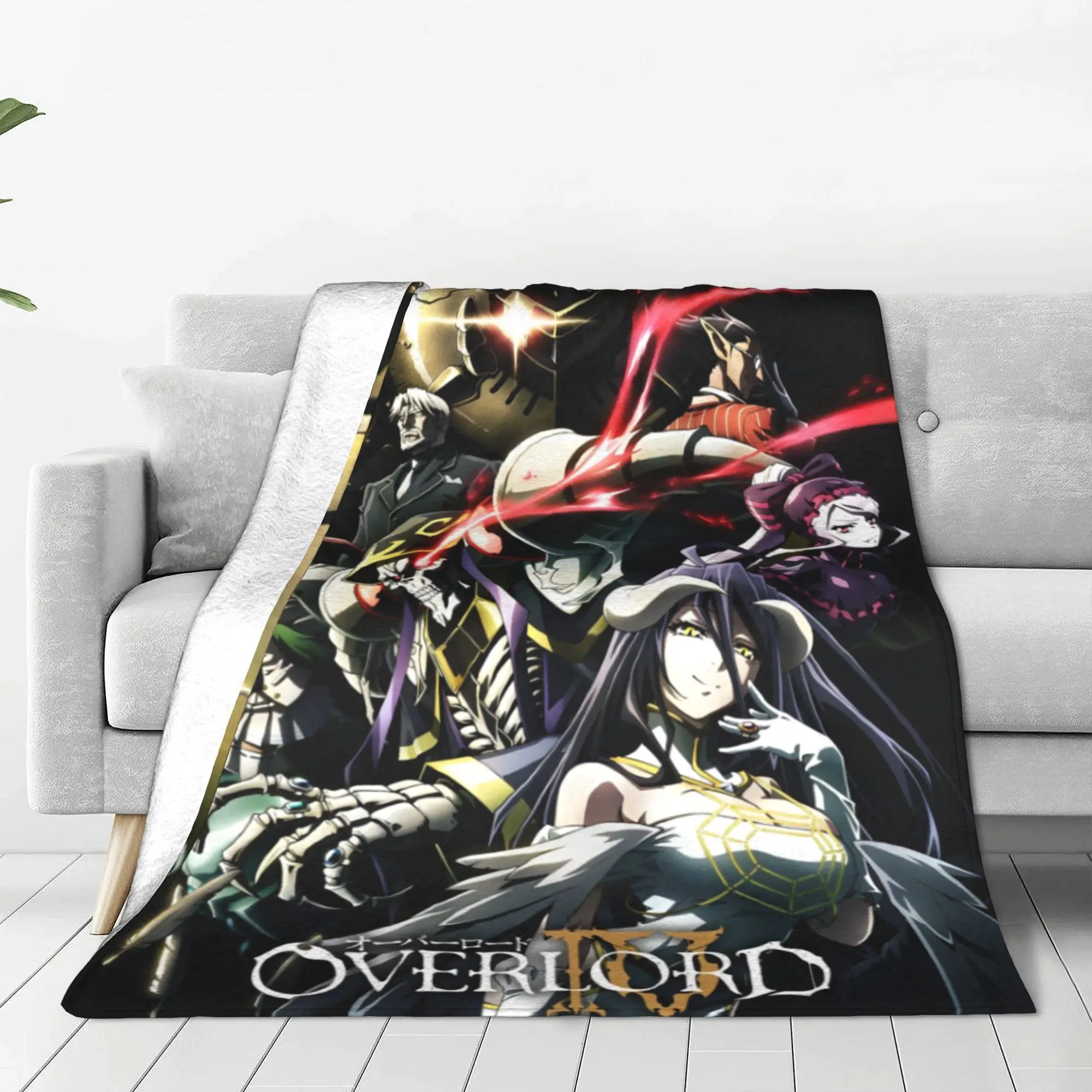 Overlord аниме Япония Манга флисовое одеяло Ainz Ooal платье забавные пледы домашний