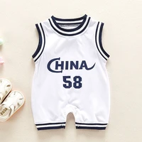 2022 new summer baby boys girls romper bodysuit for newborns infants toddler cotton letter one piece clothes jumpsuit for babies