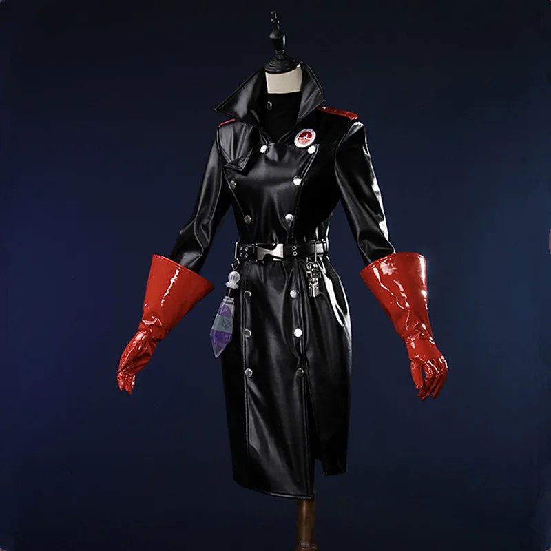 Модная кожаная Униформа Emil костюм для косплея Женское Платье Аниме с