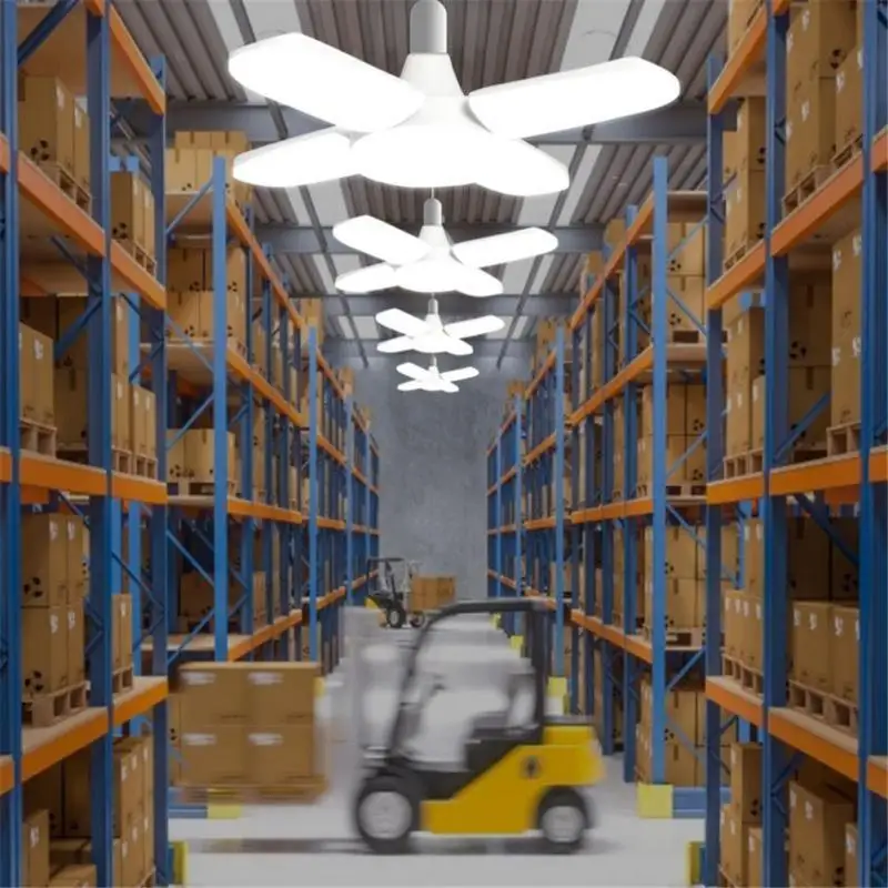 

4 лезвия для гаража, оригинальная Светодиодная лампа E27, Регулируемая лампа E27/b22, светодиодная лампа, потолочный вентилятор, угол вентилятор...