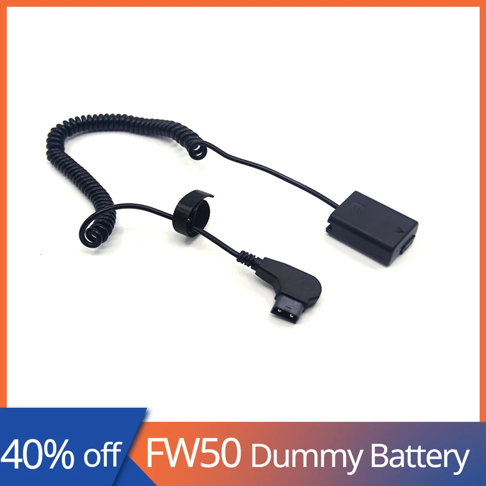 

D-Tap To AC-PW20 DC Coupler Spring NP-FW50 Dummy Battery Fit Camera For Sony A6000 A6300 A6500 A7000 NEX5 NEX6 NEX7 A7R ZV-E10