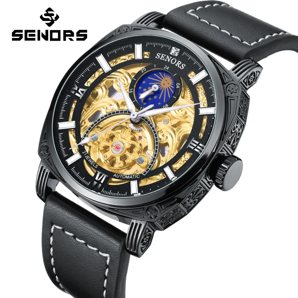 

Часы мужские водонепроницаемые с квадратным циферблатом и большим циферблатом