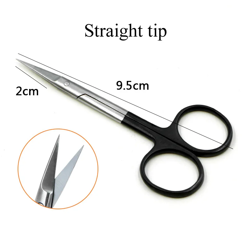 

Double eyelid scissors Cut tissue scissors 8.5cm/9.5cm stainless steel plastic surgery scissors