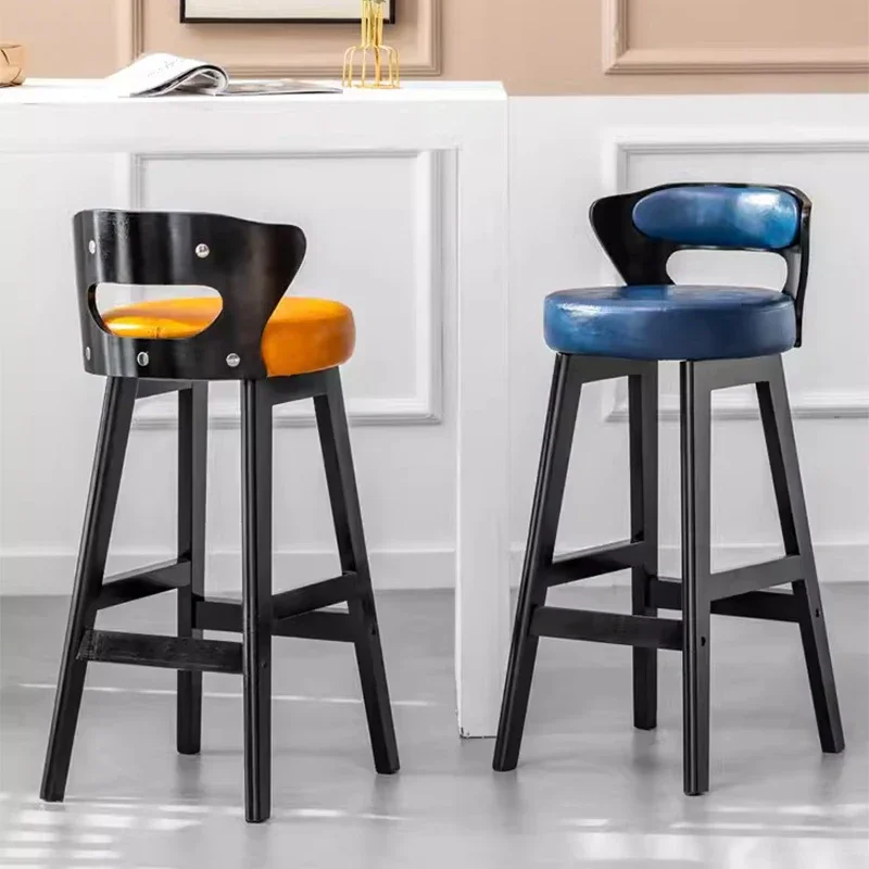 Деревянные барные стулья для макияжа минималистичные роскошные современные