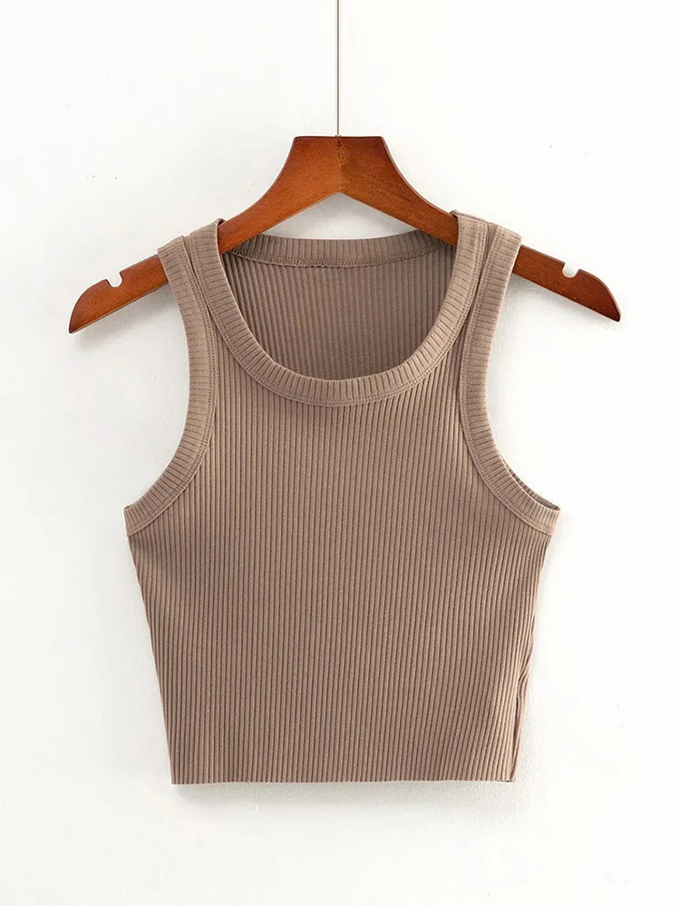 Летние укороченные топы для девочек-подростков 2024 эластичные пикантные