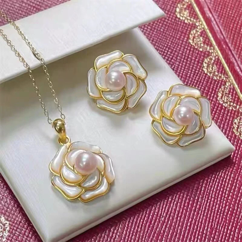 Комплект сережек-подвесок из серебра 925 пробы