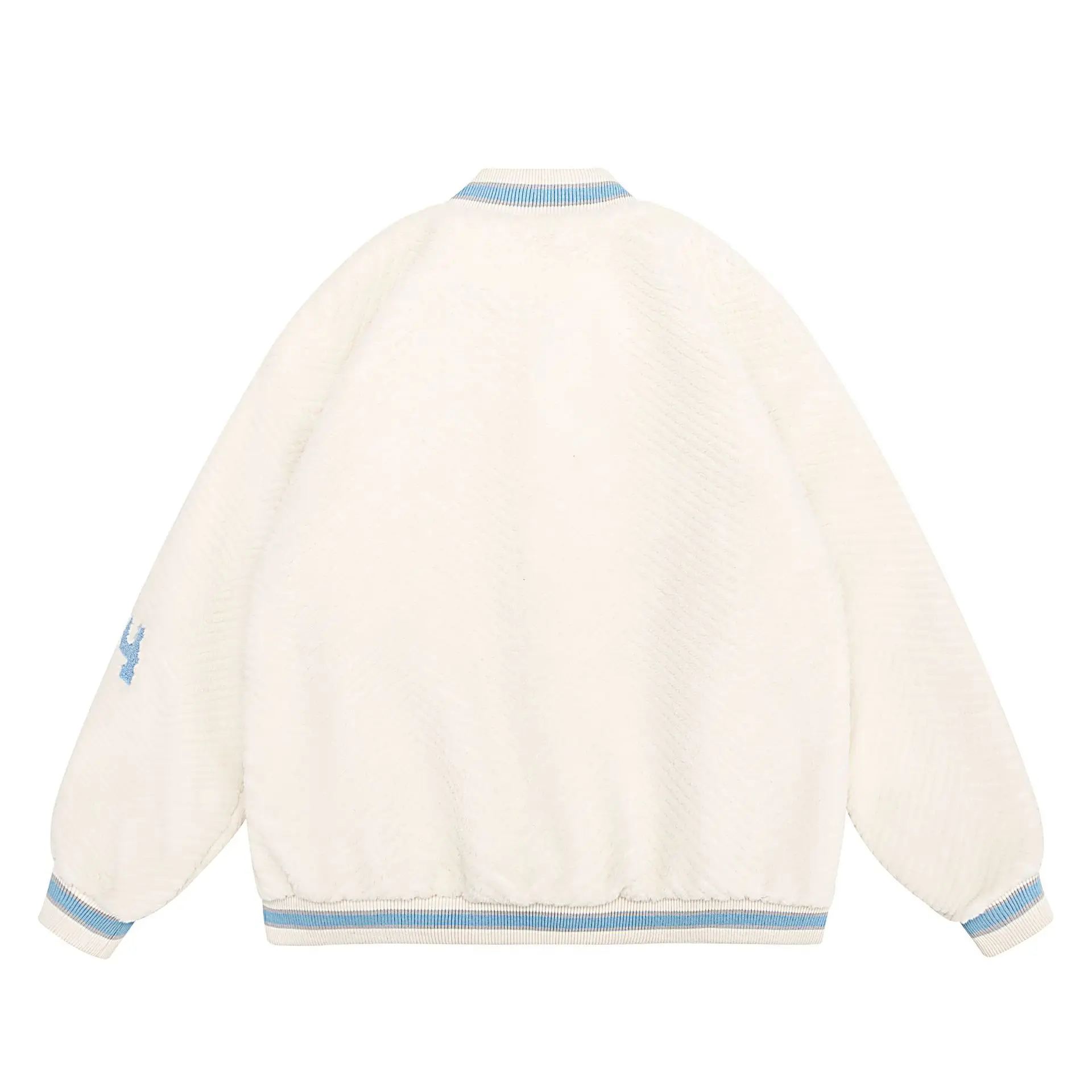 National tide soft waxy lamb wool baseball cotton clothing men and women winter couple lamb fleece jacket cotton clothing