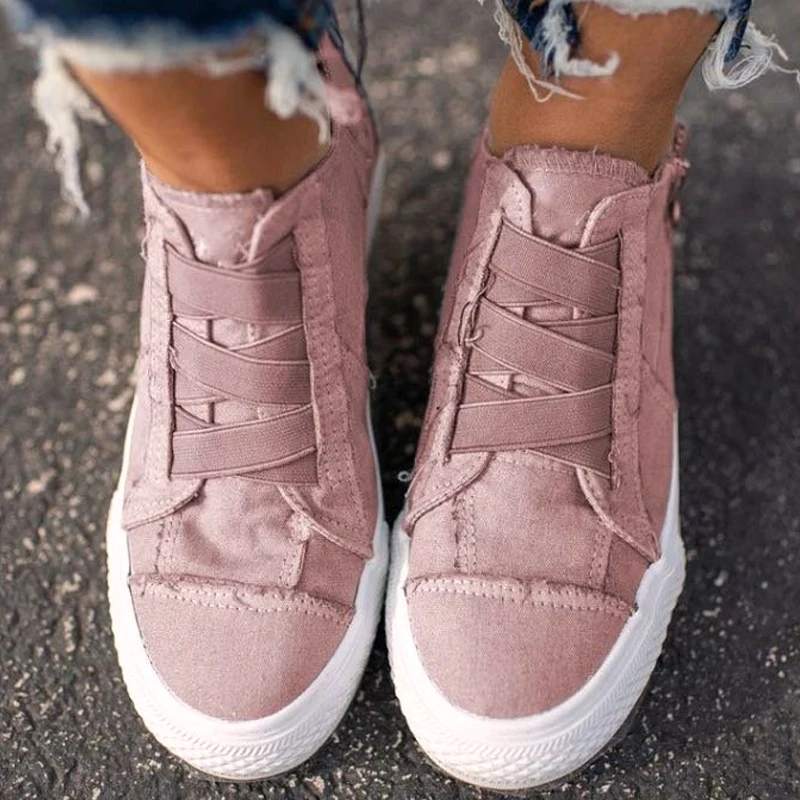 Women Casual Shoes Vulcanized Shoes Fashion Low Top Woman Sneakers Hollow Out Breathable Mesh Low Female Casual Canvas Shoes