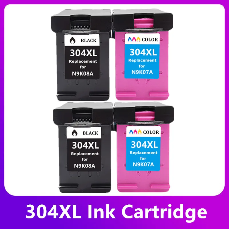 

Compatible 304XL Replacement For HP304 Ink Cartridge For HP 304 XL Deskjet 2620 All-in 3700 3720 3752 5000 5010 5030