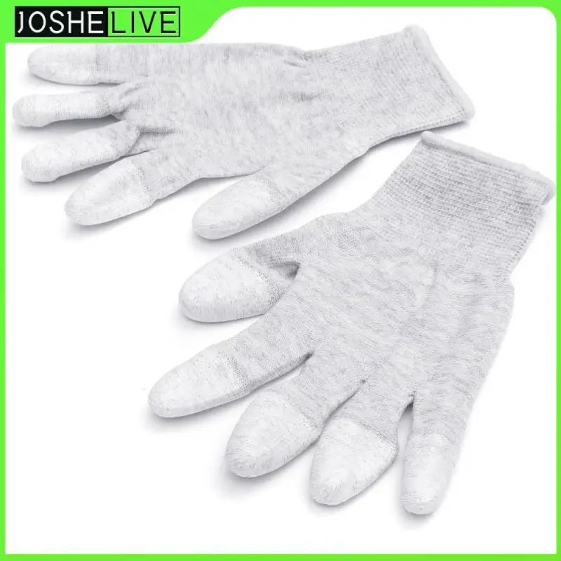 

1 Pair Antistatic Gloves Anti Static ESD Electronic Working Gloves PU Coated Palm Coated Finger Antiskid For Finger Protection
