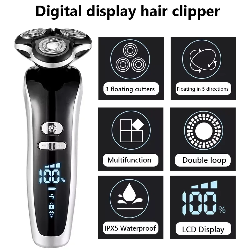

NEW2023 in Shaver 4D For Men Hair Clipper USB Rechargeable Professional Hair Trimmer Hair Cutter for Men Adult sonic home appli