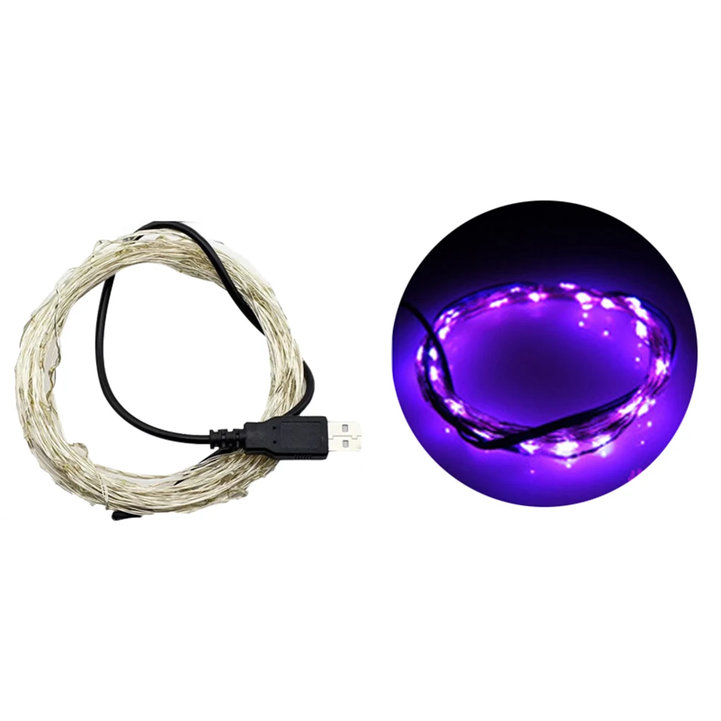 

10M 100leds USB Charge Waterproof Silver Wire String Lights 5V for Home Wedding Decoration