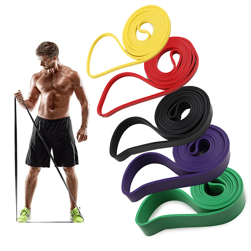 

Fitness Train Resistance Bands 208cm Gym Pilates Elastic Rubber Pull Up Crossfit Power Expander Hanging Yoga Loop Band