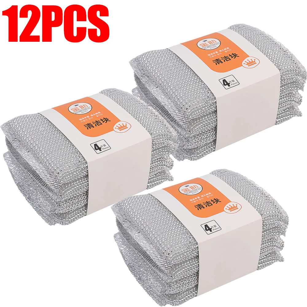 

Двусторонние губки для мытья посуды 4/12 шт.